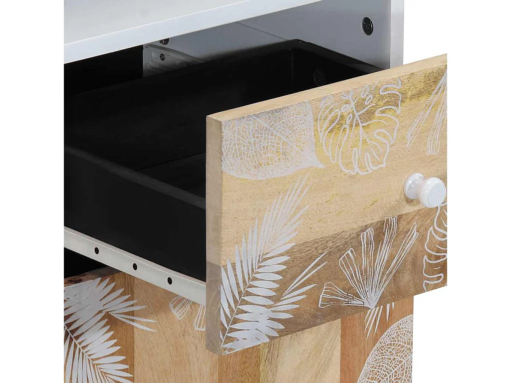 Armoire de salle de bain 38x33,5x160 cm bois massif de manguier