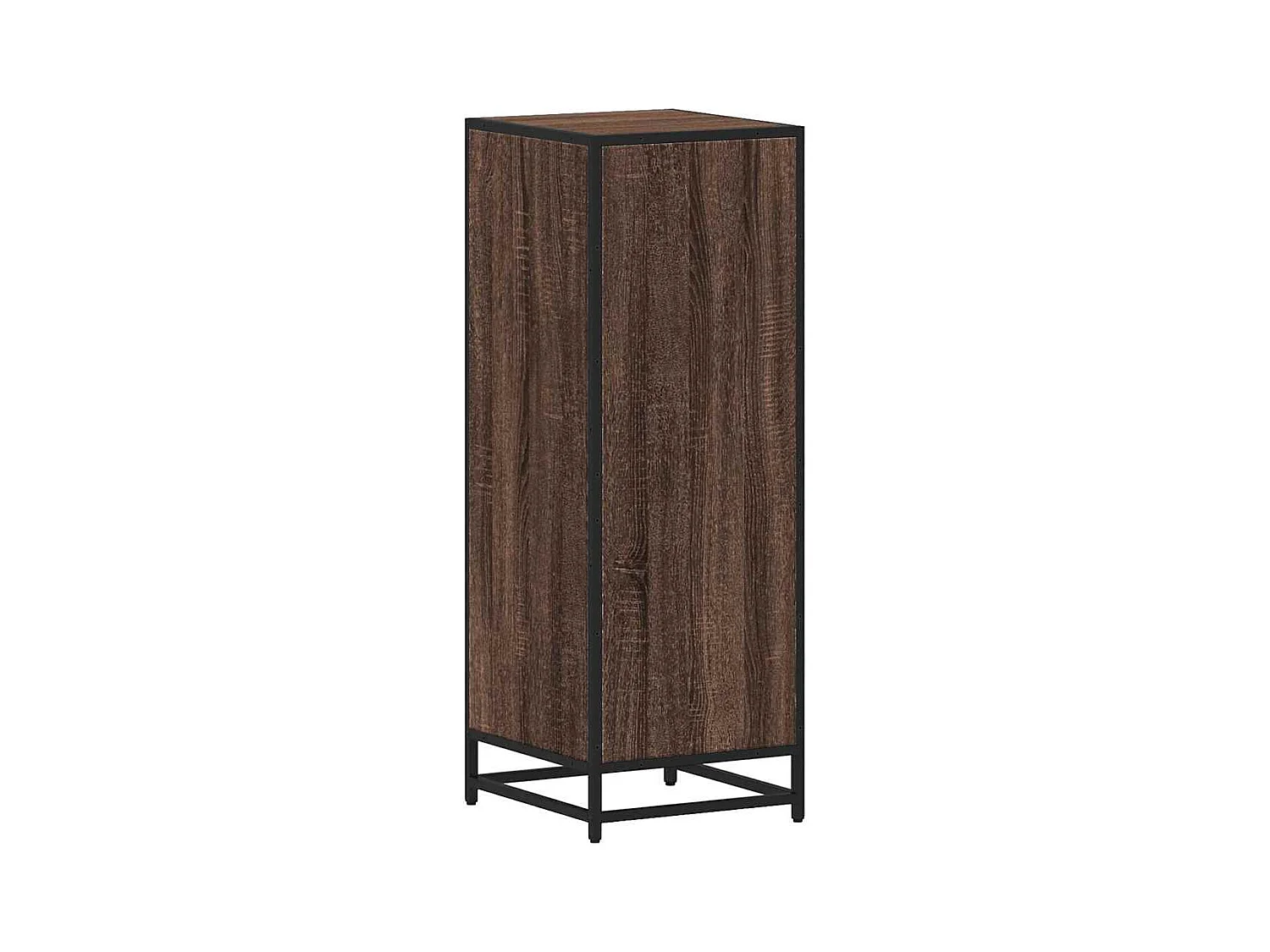 Badkamerkast bruin eiken 35x37,5x100 cm bewerkt hout