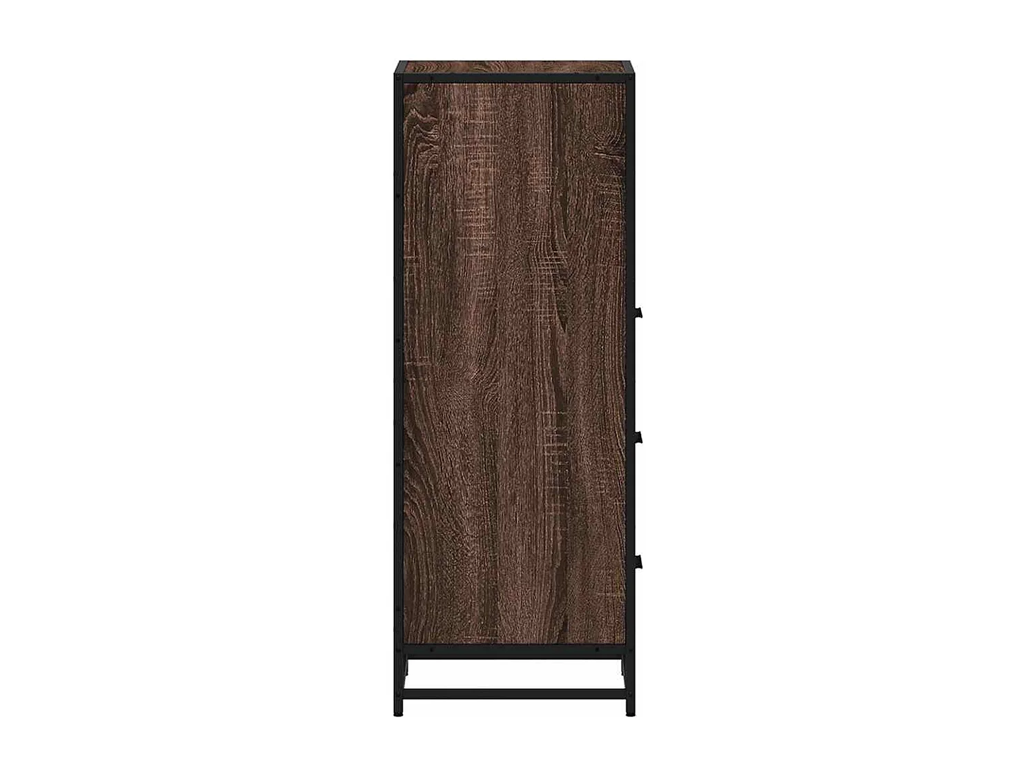Badkamerkast bruin eiken 35x37,5x100 cm bewerkt hout