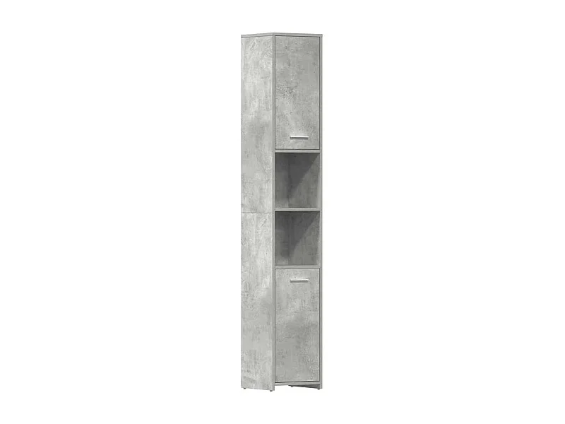 Armoire de salle de bain Gris béton Bois d'ingénierie