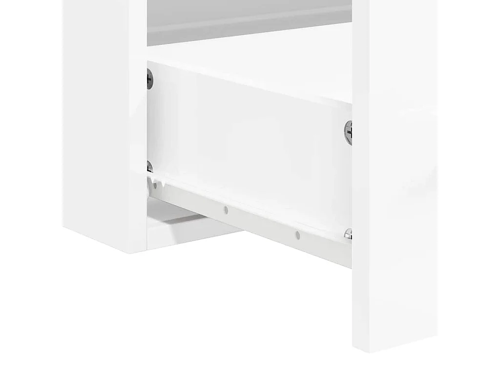 Badkamermeubel met spiegel in wit hoogglans bewerkt hout