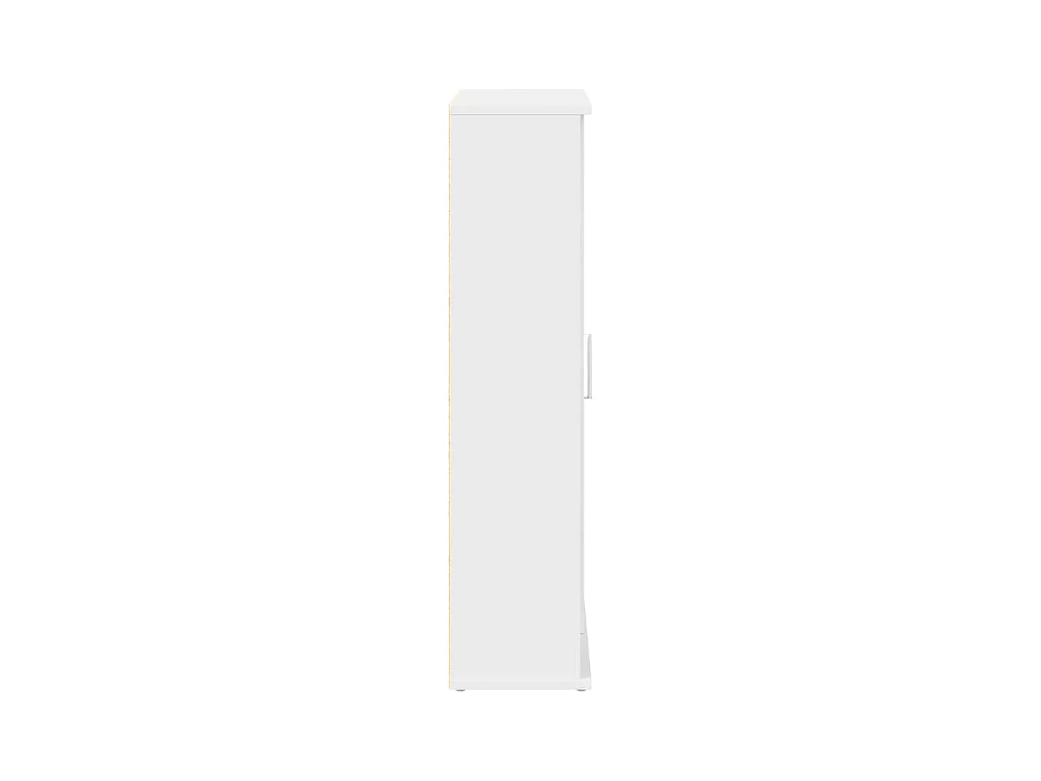 Meuble de salle de bain avec porte-rouleau blanc 39x22x90 cm