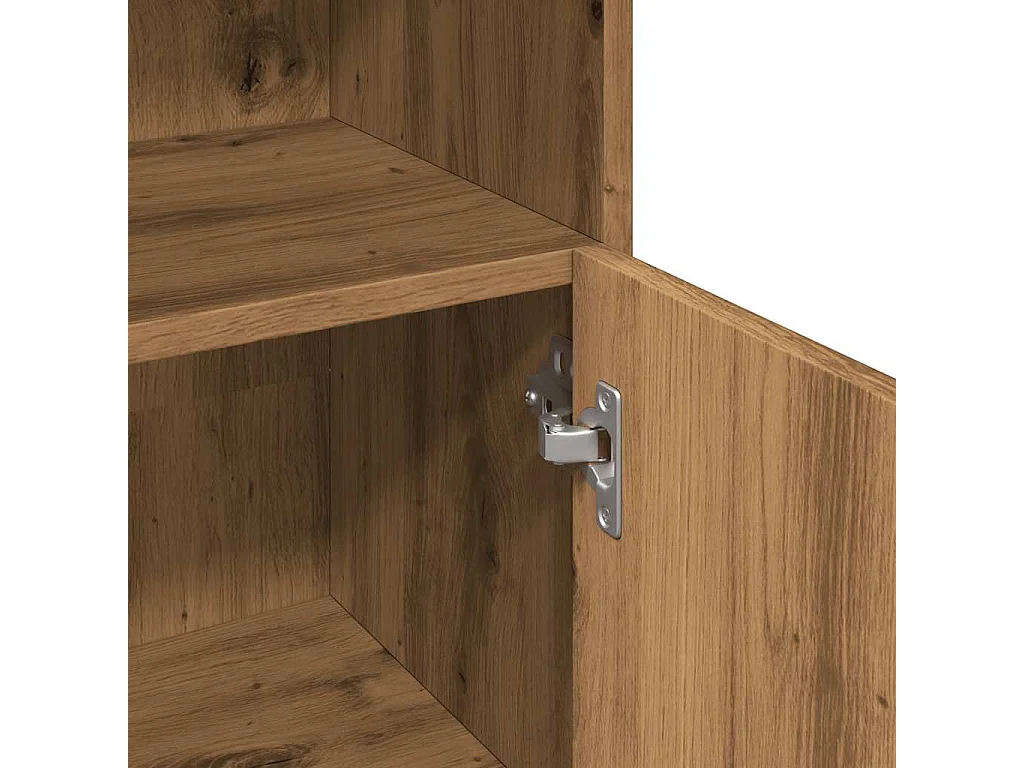 Badkamerkast eiken craft 30x30x95 cm bewerkt hout