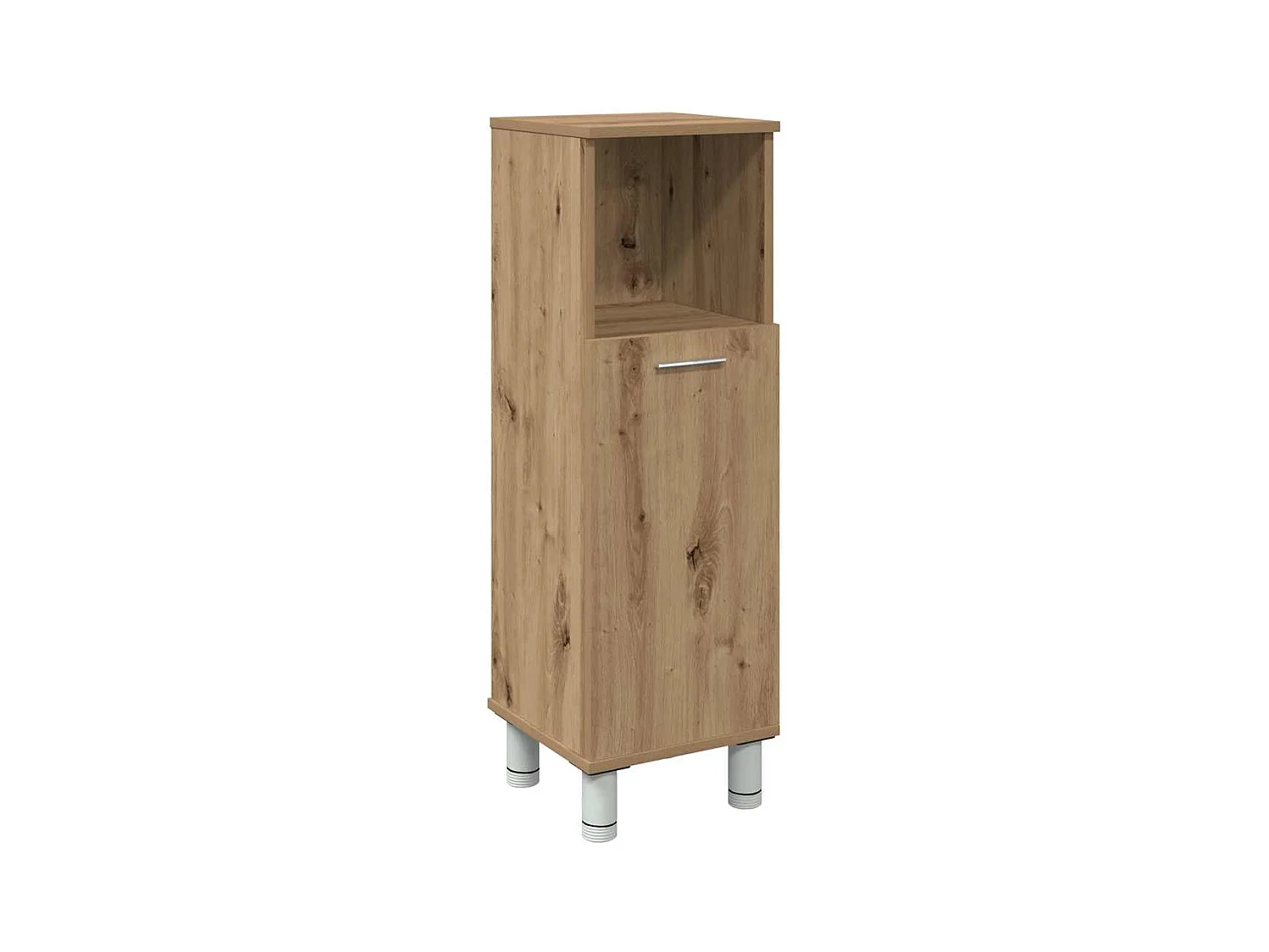 Armoire de bain chêne artisanal 30x30x95 cm bois d'ingénierie