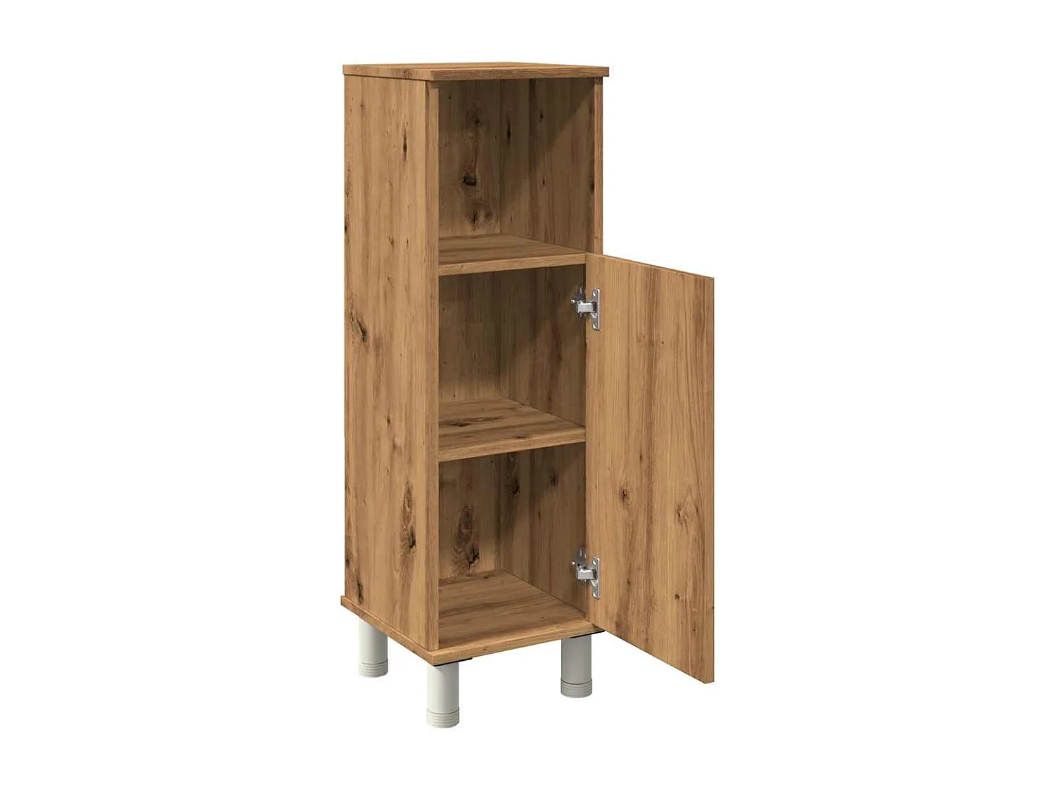 Badkamerkast eiken craft 30x30x95 cm bewerkt hout