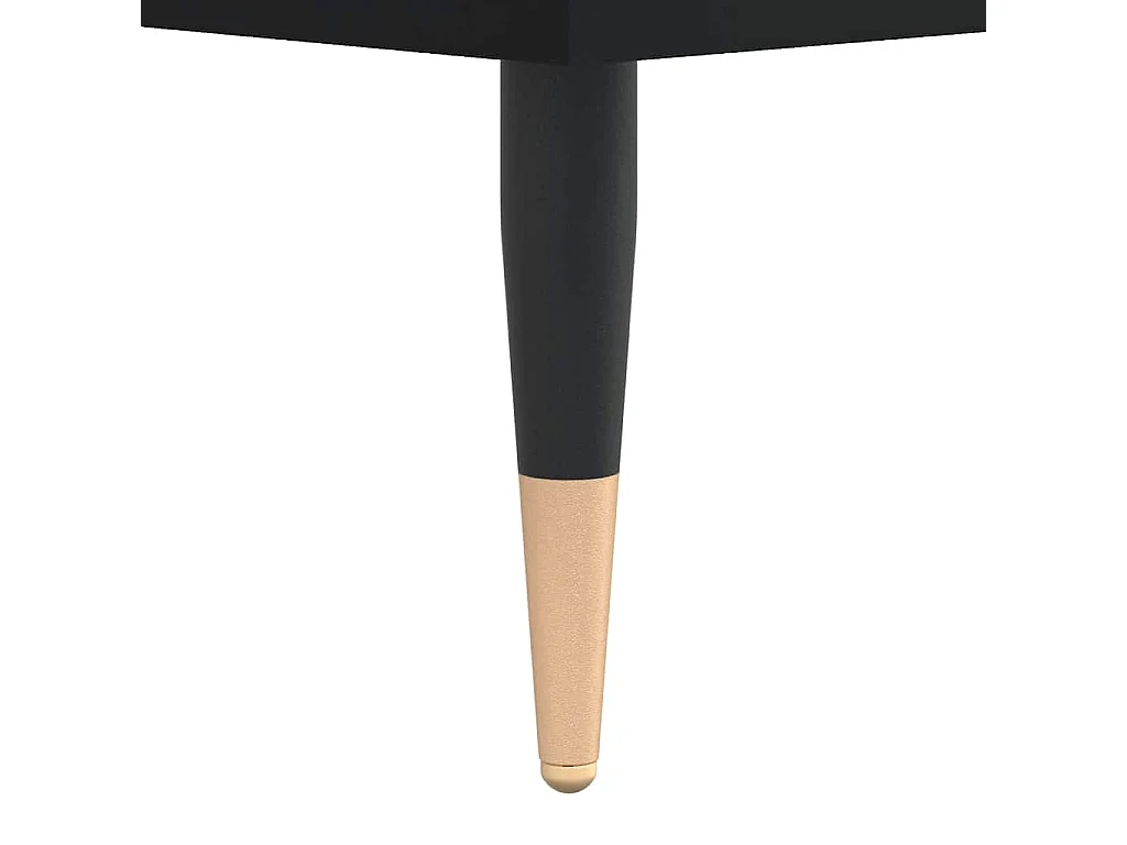 Mueble de baño negro 80x33x60 cm madera contrachapada