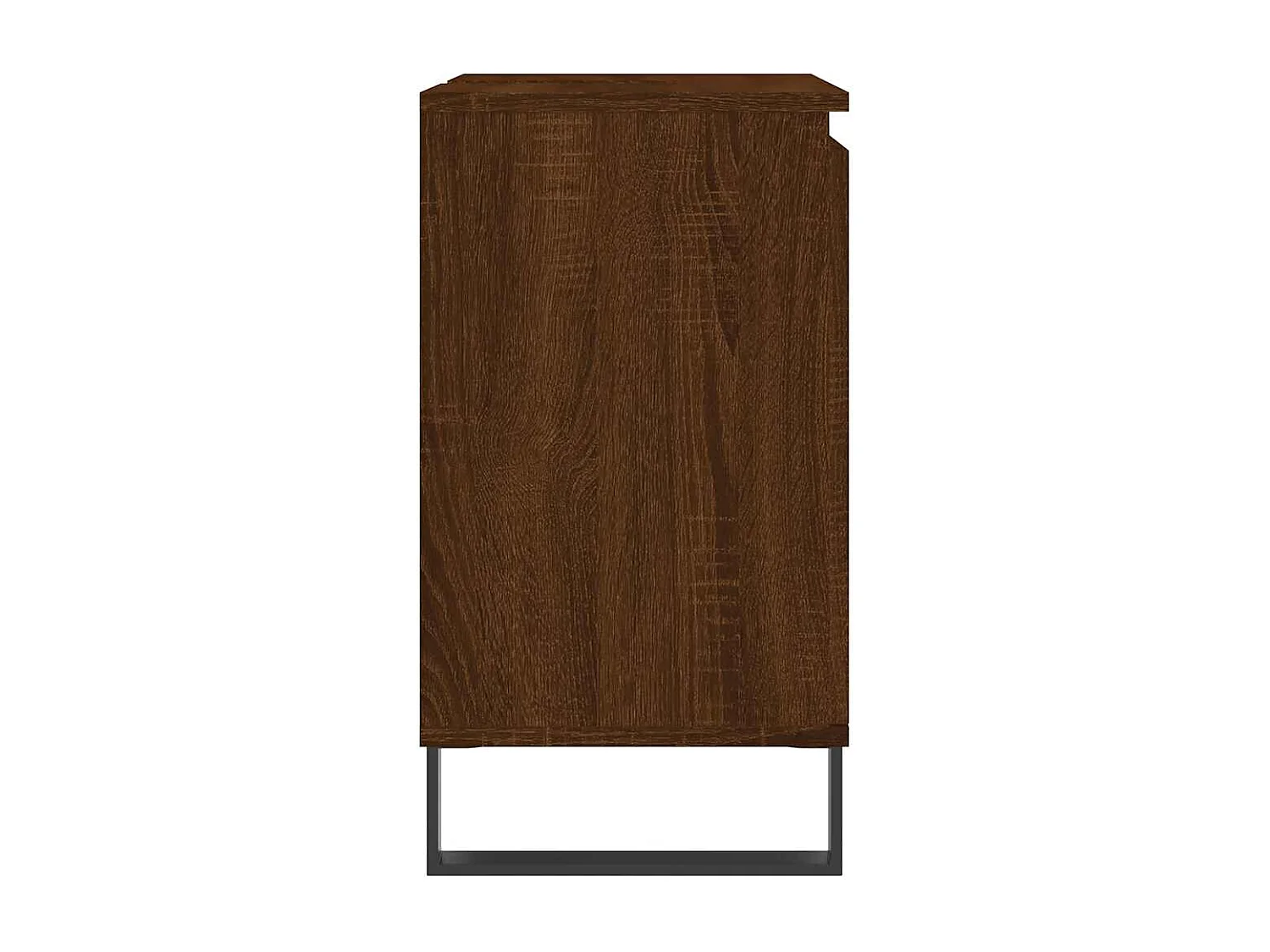 Badkamerkast bruin eiken 58x33x60 cm bewerkt hout