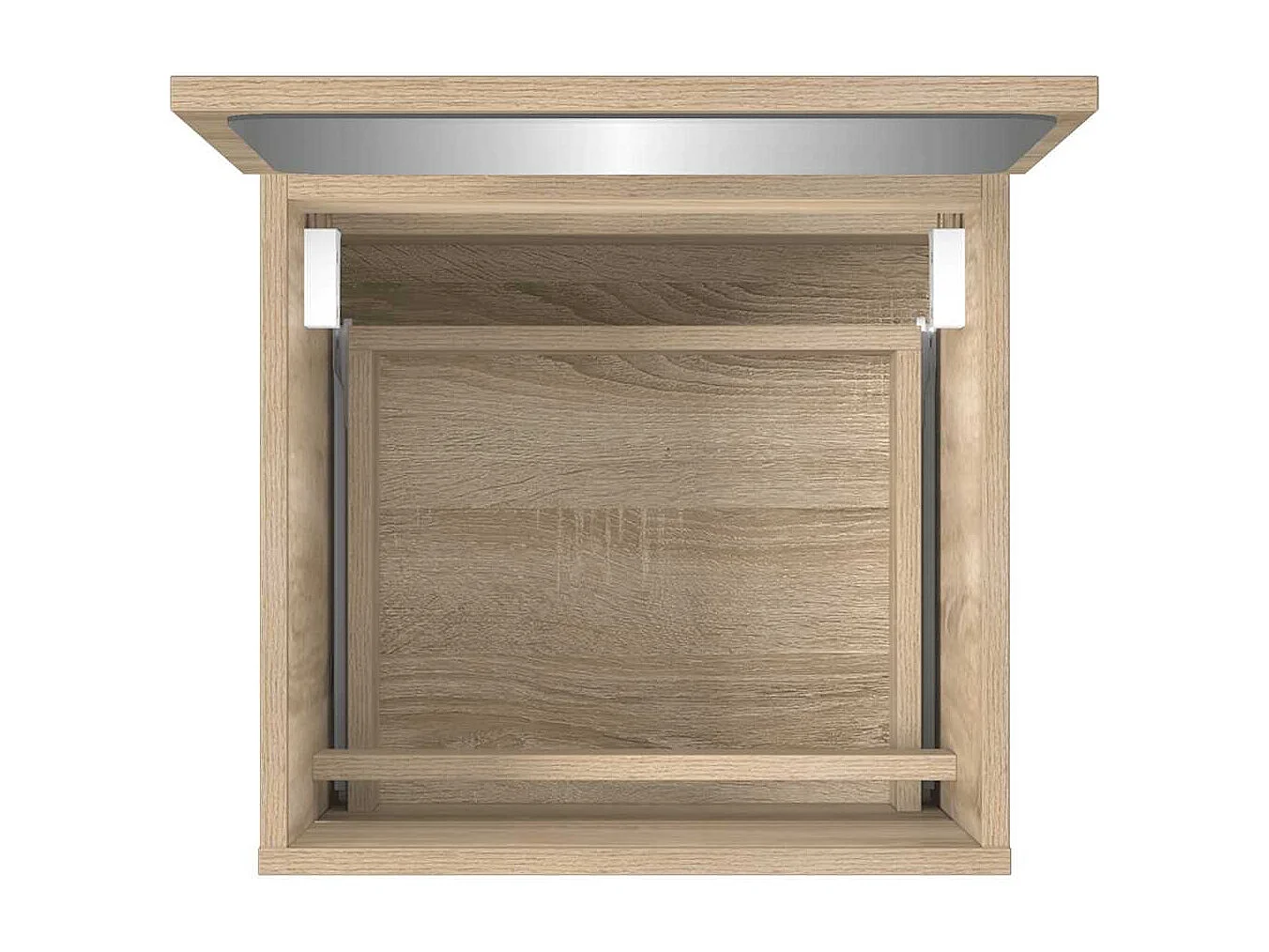 Armoire de bain avec miroir chêne sonoma bois d'ingénierie