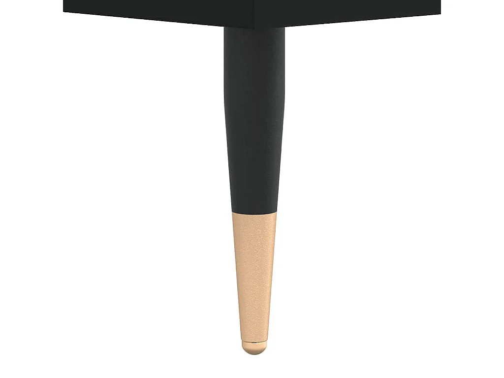 Mueble de baño negro 58x33x60 cm madera contrachapada