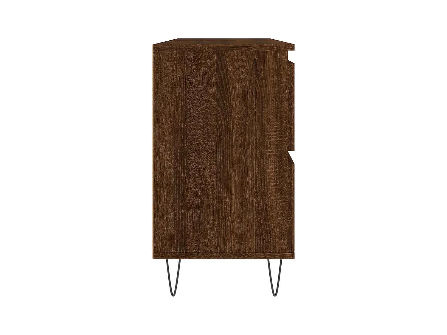Badkamerkast bruin eiken 80x33x60cm bewerkt hout