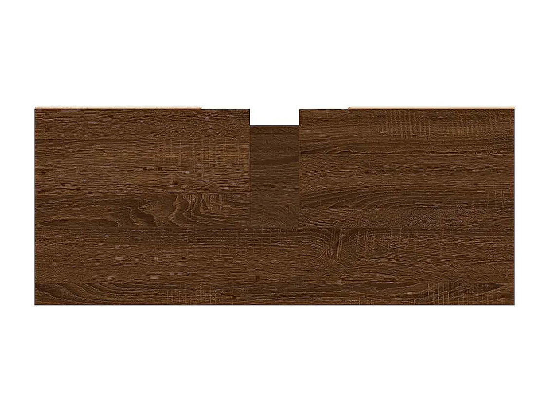 Badkamerkast bruin eiken 80x33x60cm bewerkt hout