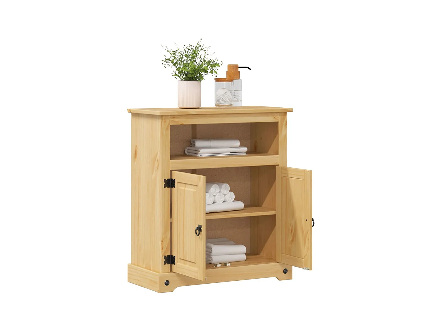 Corona badkamerkast 70x33x80 cm massief grenenhout