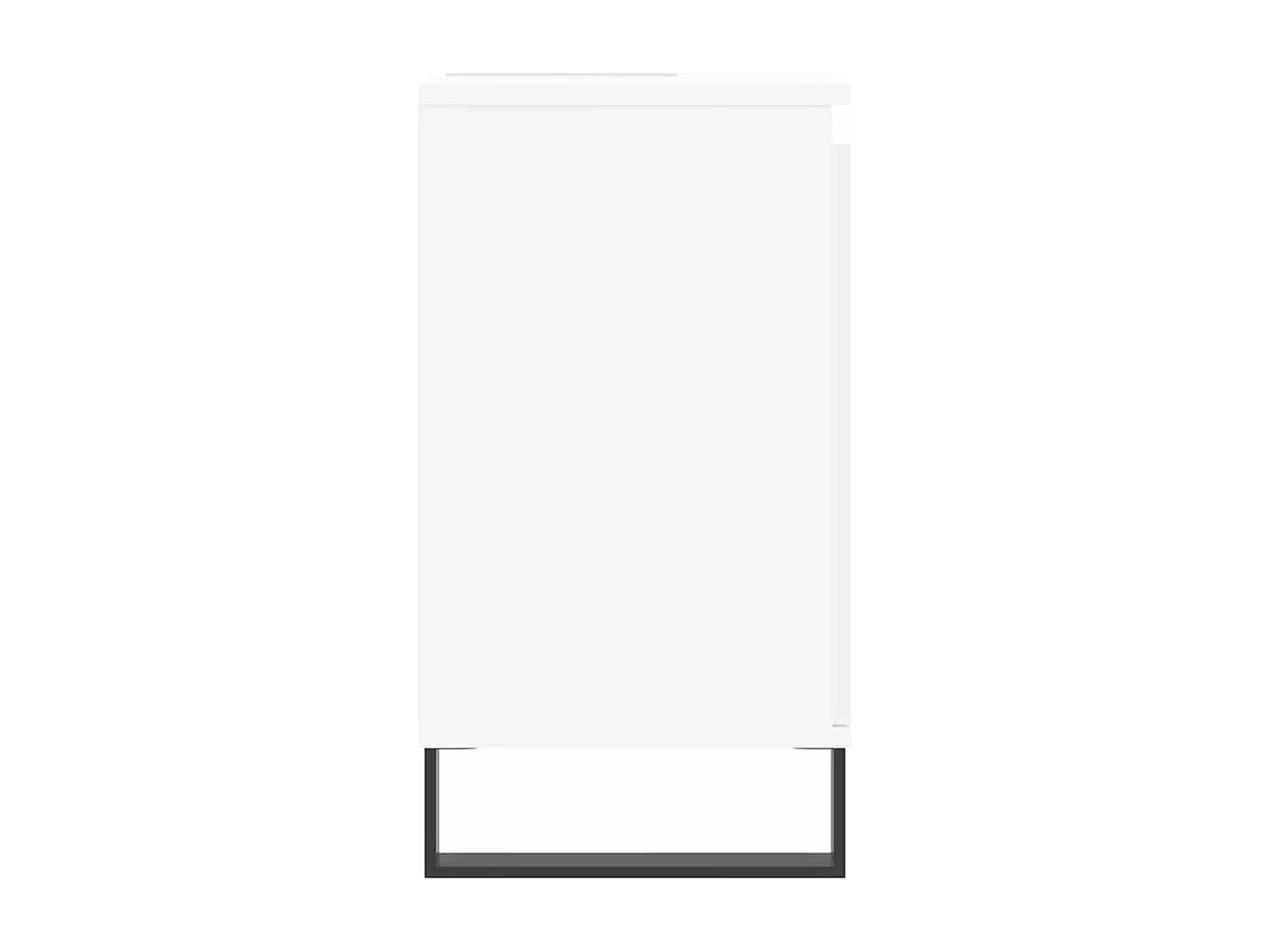 Witte badkamerkast 58x33x60 cm van bewerkt hout