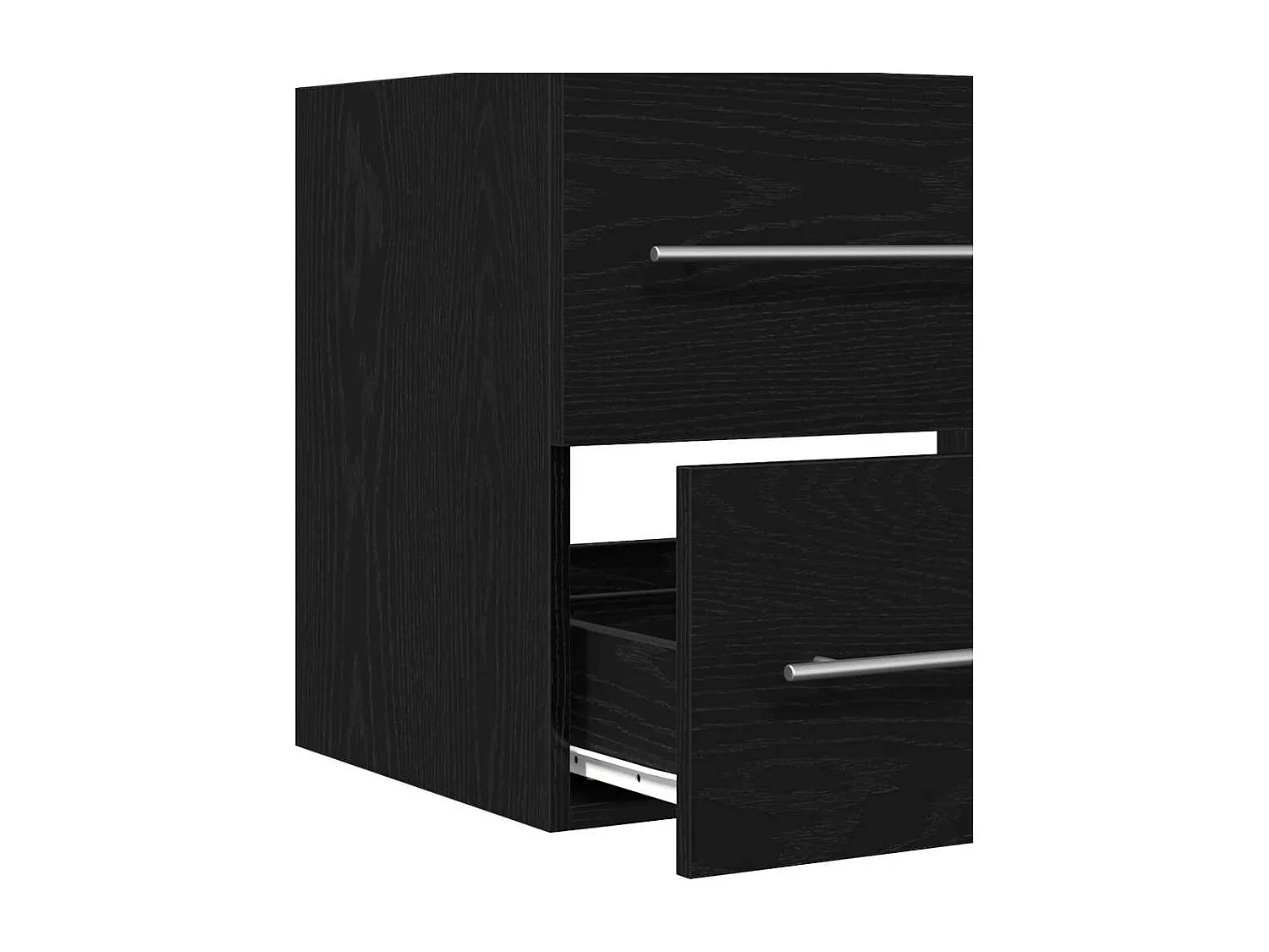 Meuble de salle de bain avec lavabo chêne noir 60x38,5x48 cm