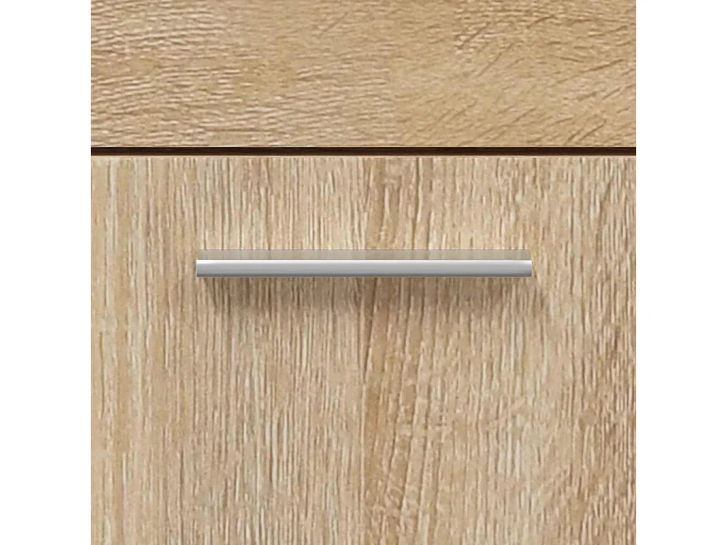 Gabinete de baño con espejo de madera de ingeniería de roble Sonoma