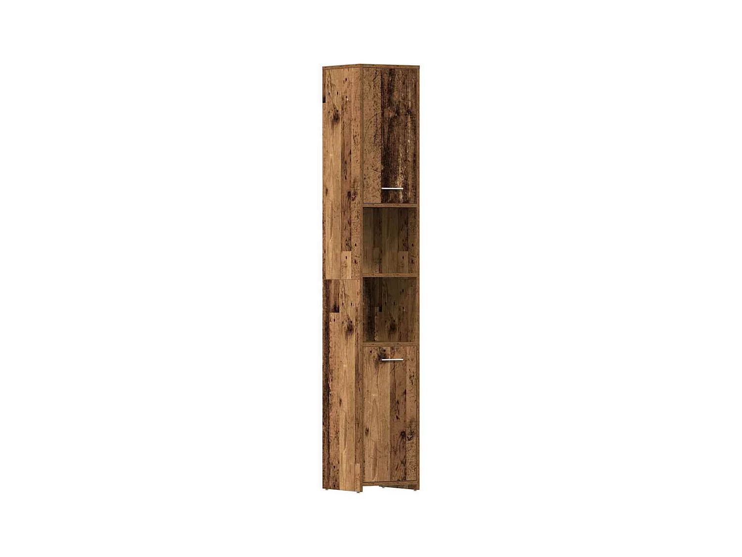 Armoire salle de bain vieux bois 30x30x183,5 cm bois ingénierie
