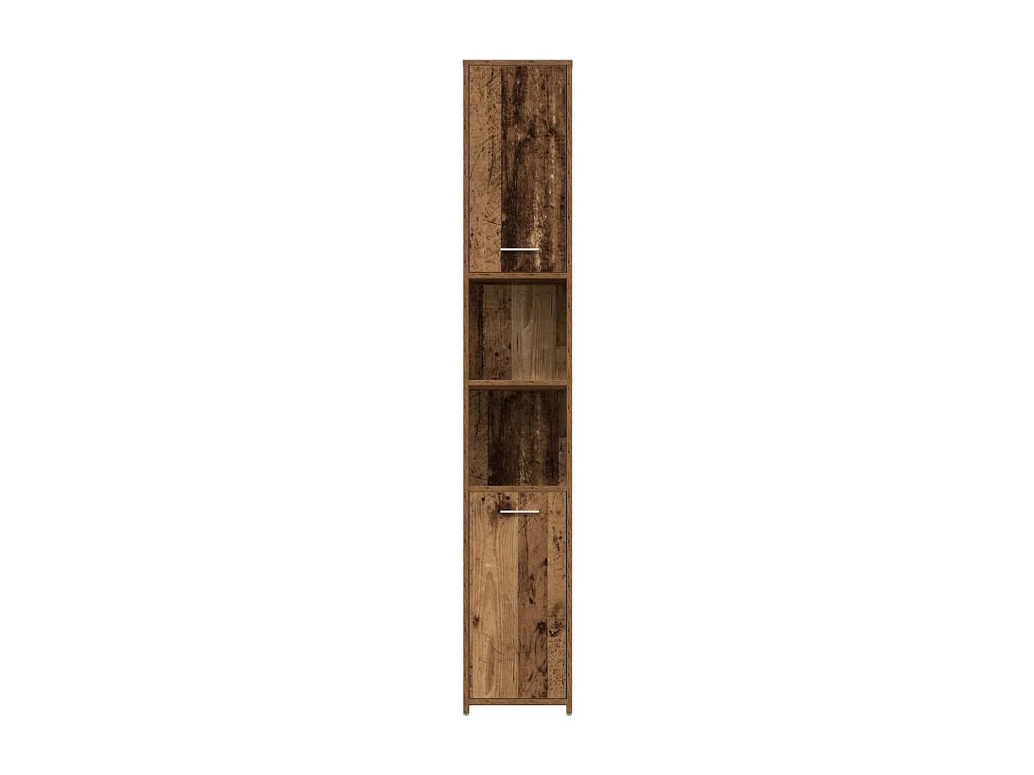 Armoire salle de bain vieux bois 30x30x183,5 cm bois ingénierie
