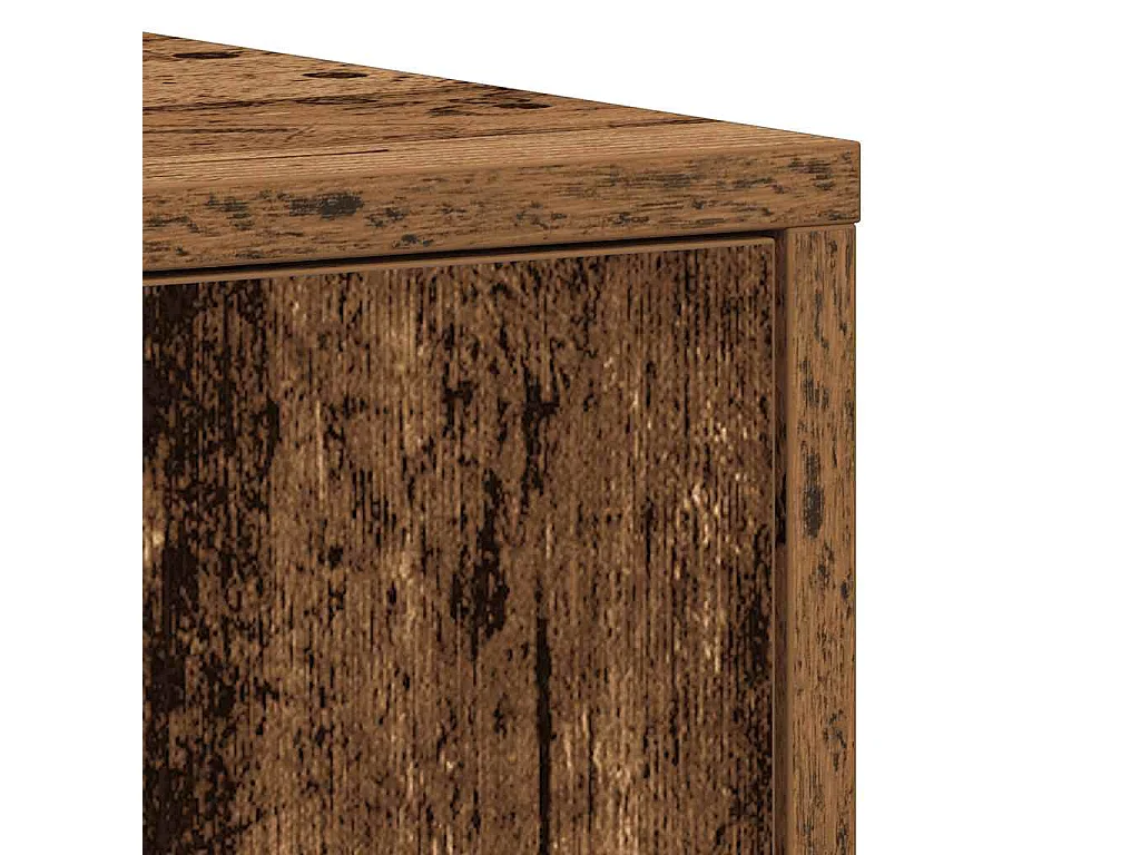 Armoire salle de bain vieux bois 30x30x183,5 cm bois ingénierie