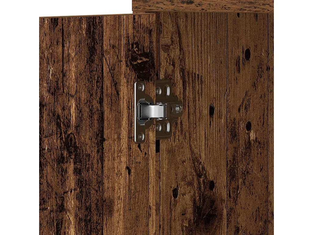 Armoire salle de bain vieux bois 30x30x183,5 cm bois ingénierie