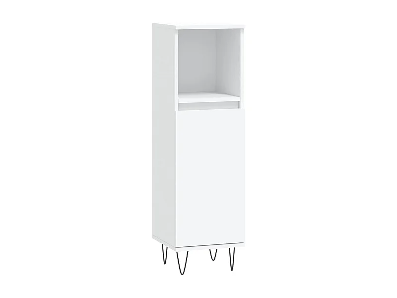 Mobile bagno bianco 30x30x100 cm in legno ingegnerizzato