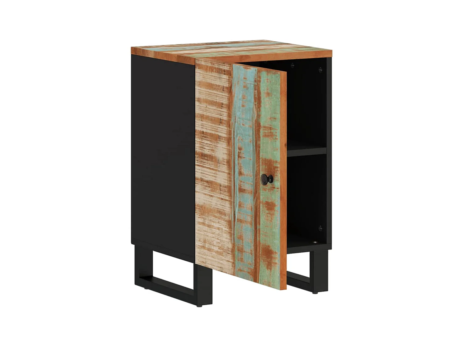 Badkamerkast 38x33x58cm massief gerecycled hout