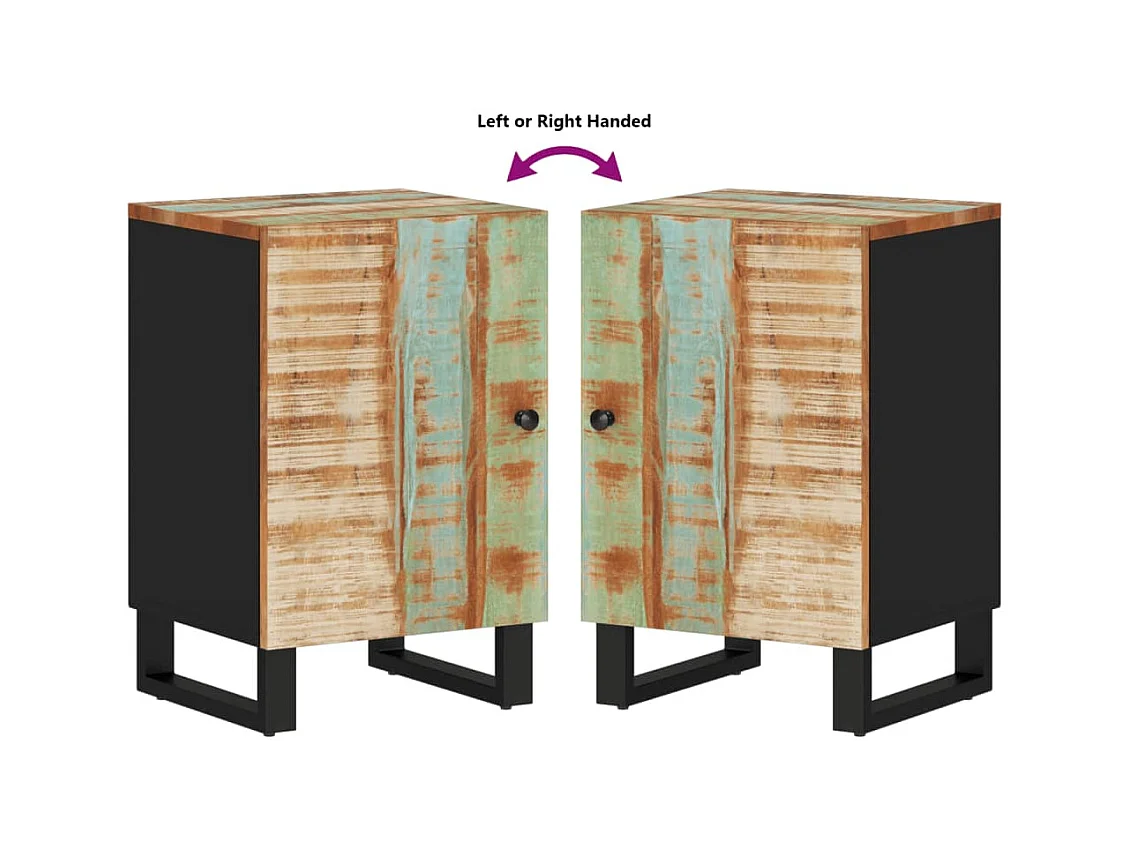 Badkamerkast 38x33x58cm massief gerecycled hout