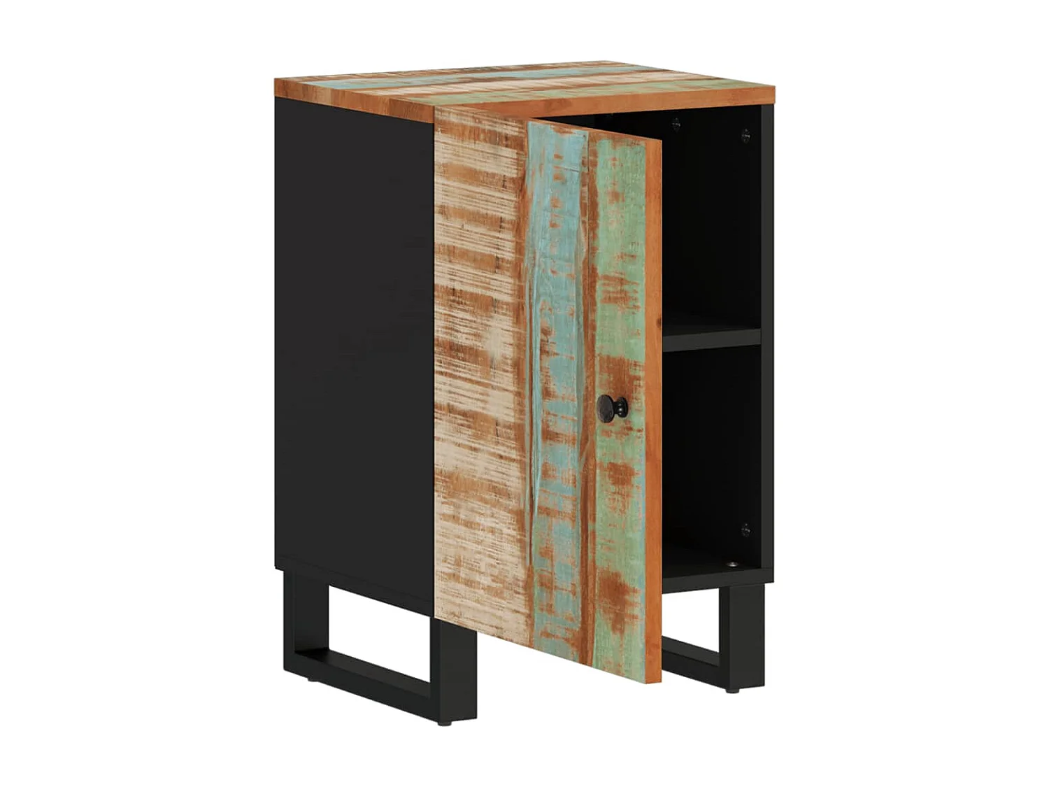 Mueble de baño 38x33x58cm madera maciza recuperada