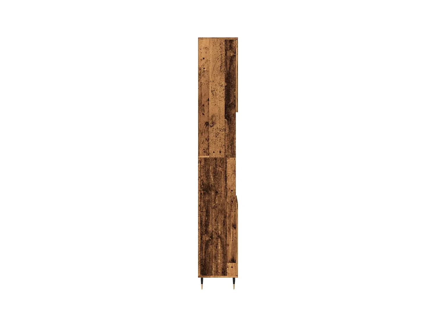 Badkamerkast oud hout 30x30x190cm bewerkt hout