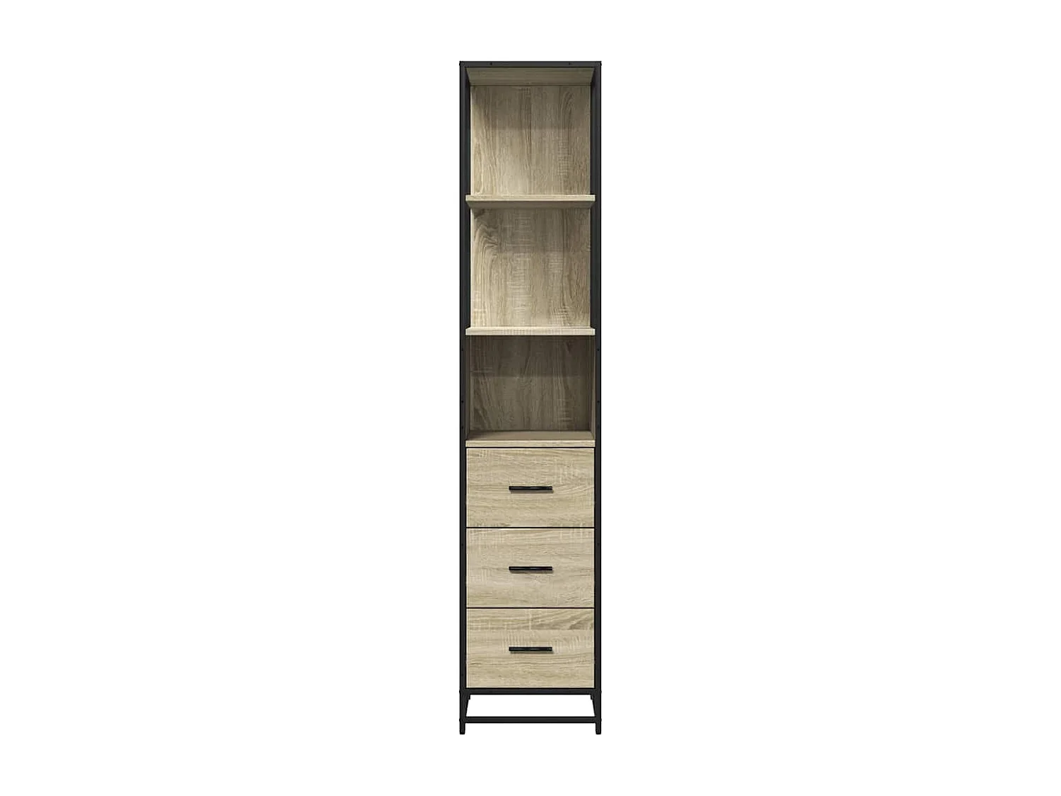 Mueble de baño roble Sonoma 35x37,5x166 cm