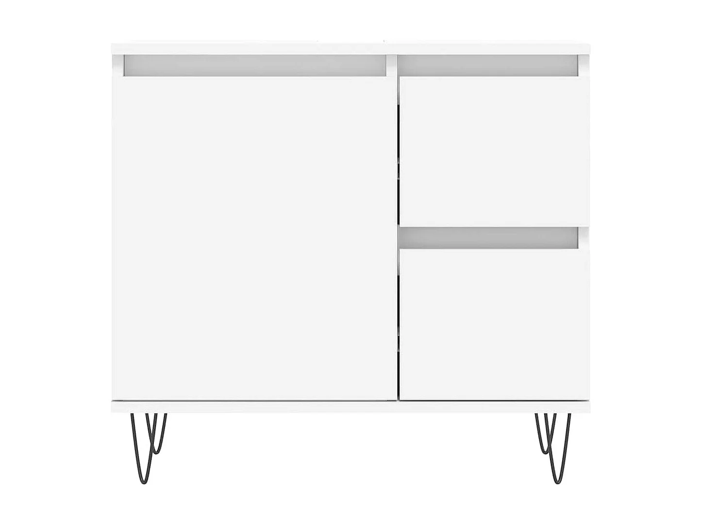 Mobile bagno bianco 65x33x60 cm in legno ingegnerizzato