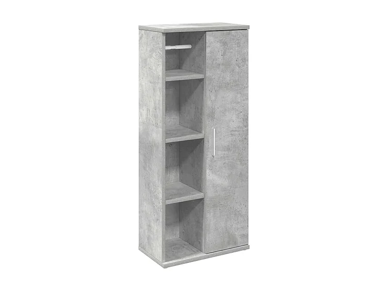 Meuble de salle de bain avec porte-rouleau gris béton