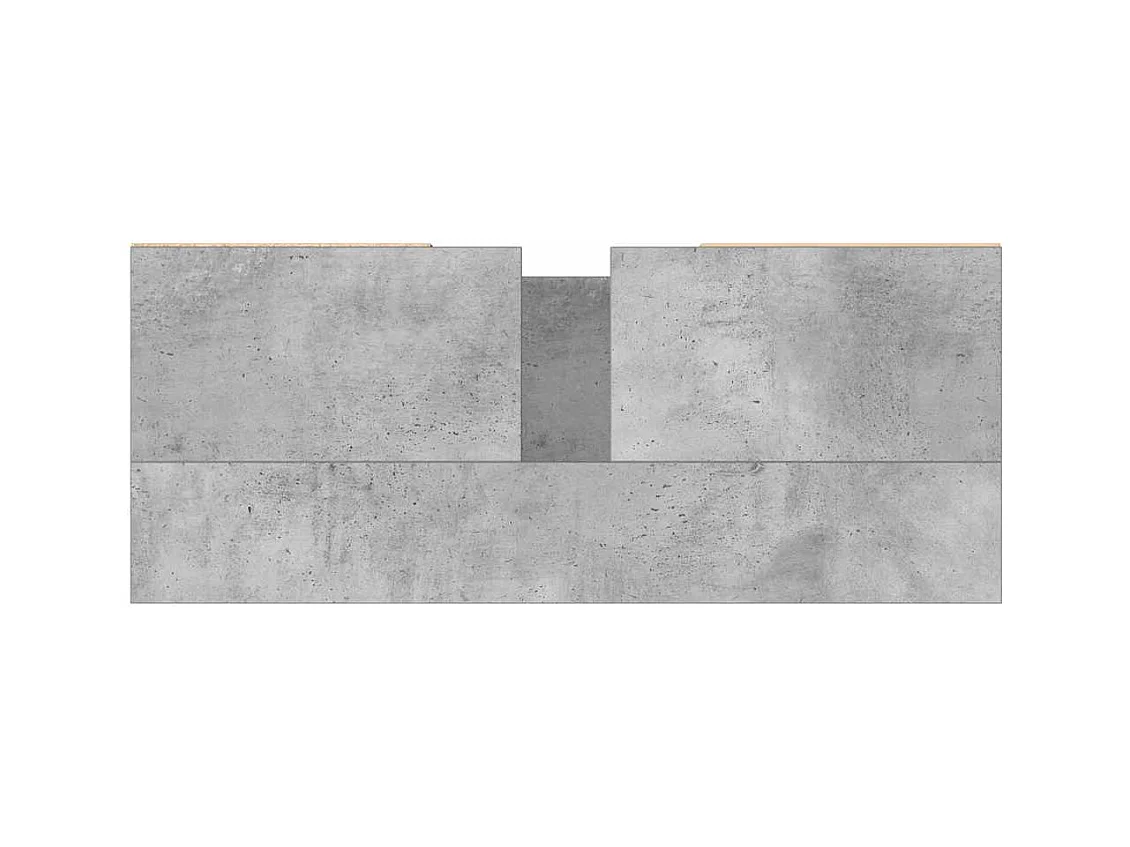 Mueble de baño gris hormigón 80x33x60cm madera de ingeniería