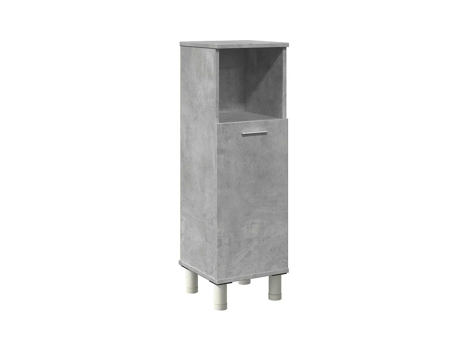 Armoire de salle de bain Gris béton 30x30x95 cm Aggloméré