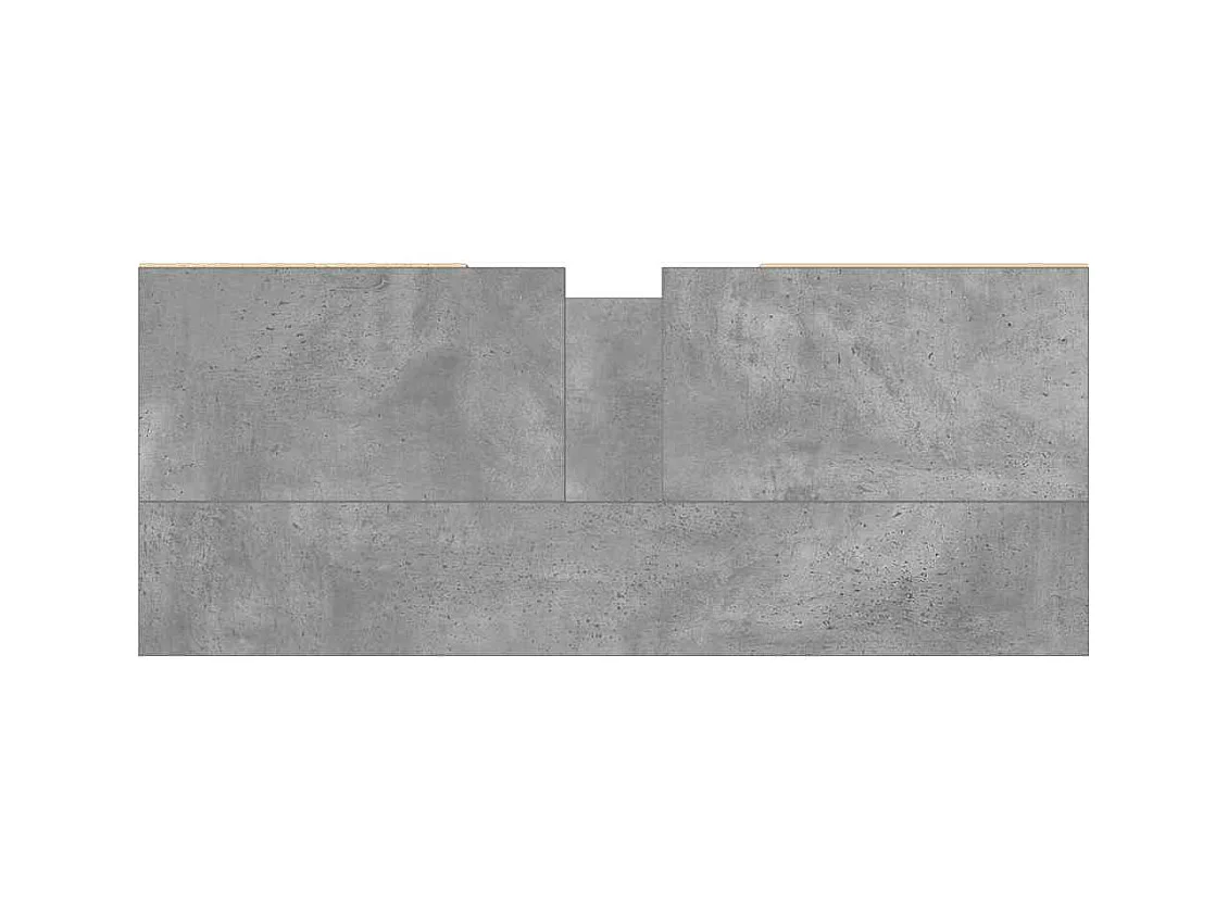 Betongrijs badkamermeubel 80x33x60cm bewerkt hout