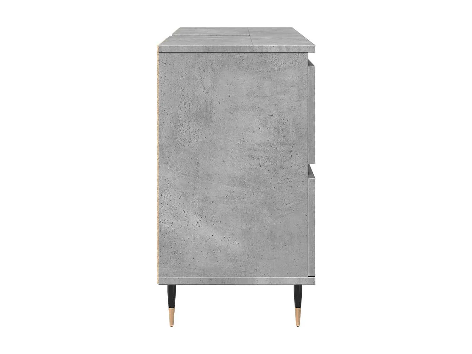 Armoire salle de bain gris béton 80x33x60cm bois d'ingénierie
