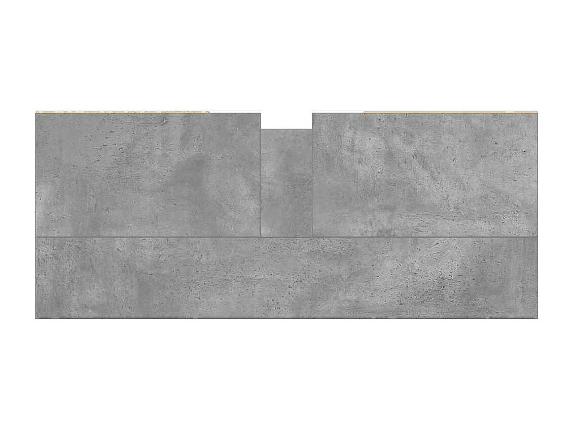 Armoire salle de bain gris béton 80x33x60cm bois d'ingénierie