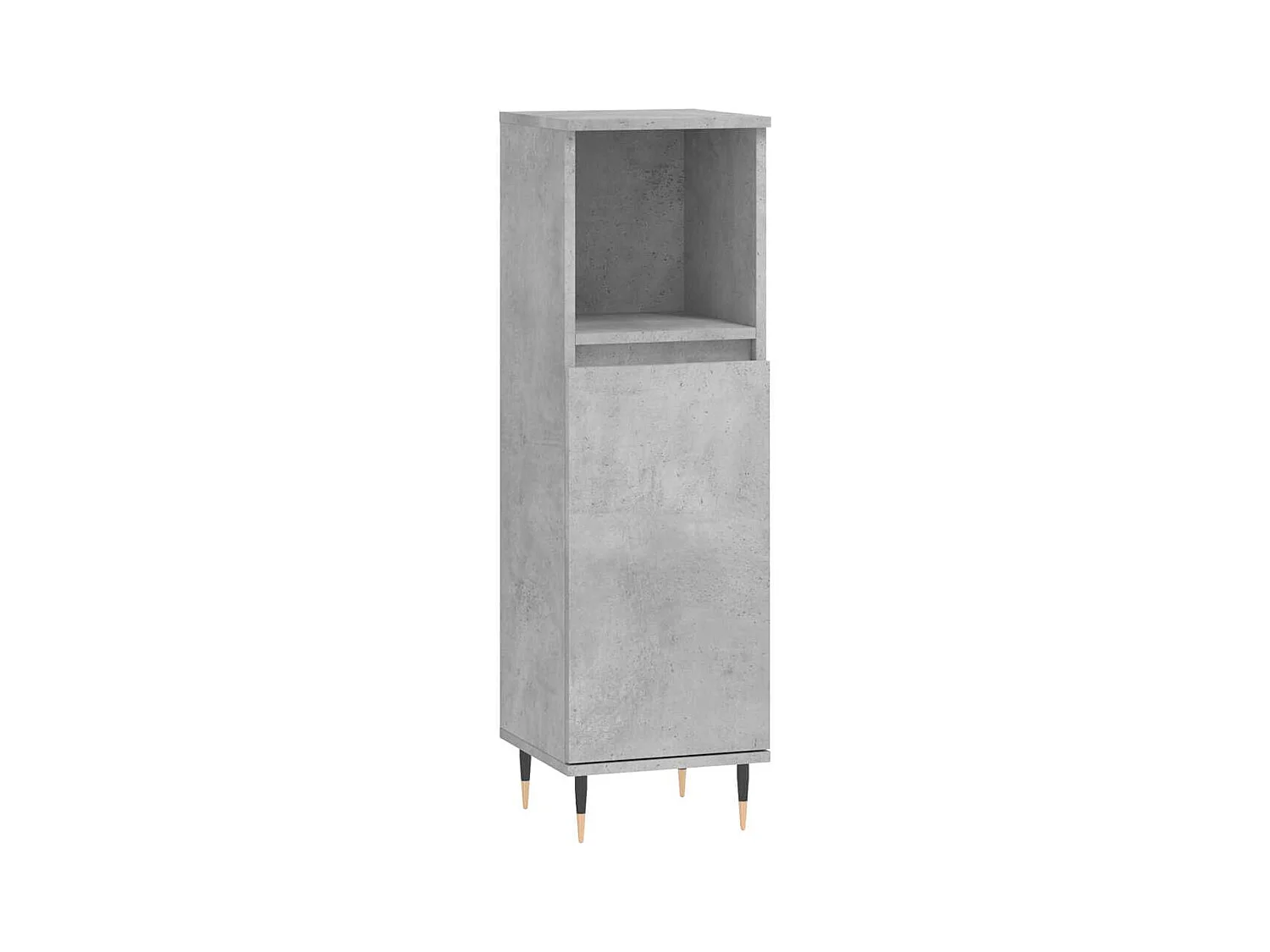 Mueble de baño gris hormigón 30x30x100 cm