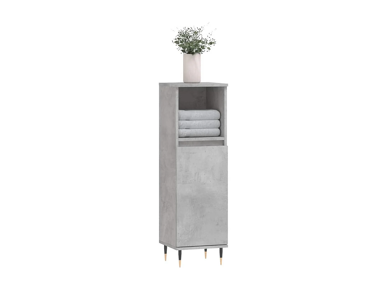 Mobile bagno grigio cemento 30x30x100 cm