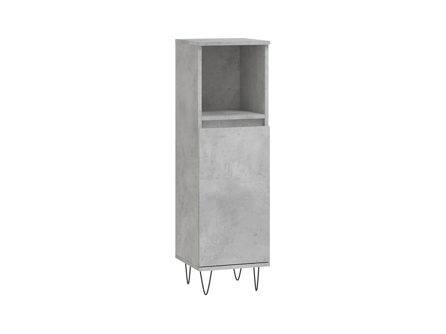 Mueble de baño gris hormigón 30x30x100 cm
