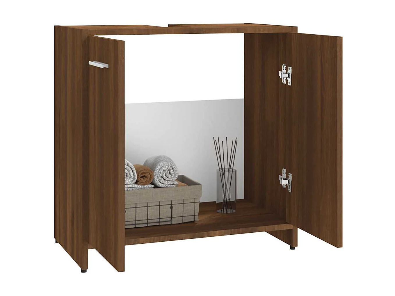 Badkamerkast Bruin eiken 60x33x60 cm Technisch hout
