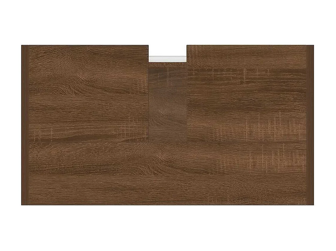 Mueble de baño Roble marrón 60x33x60 cm Madera de ingeniería