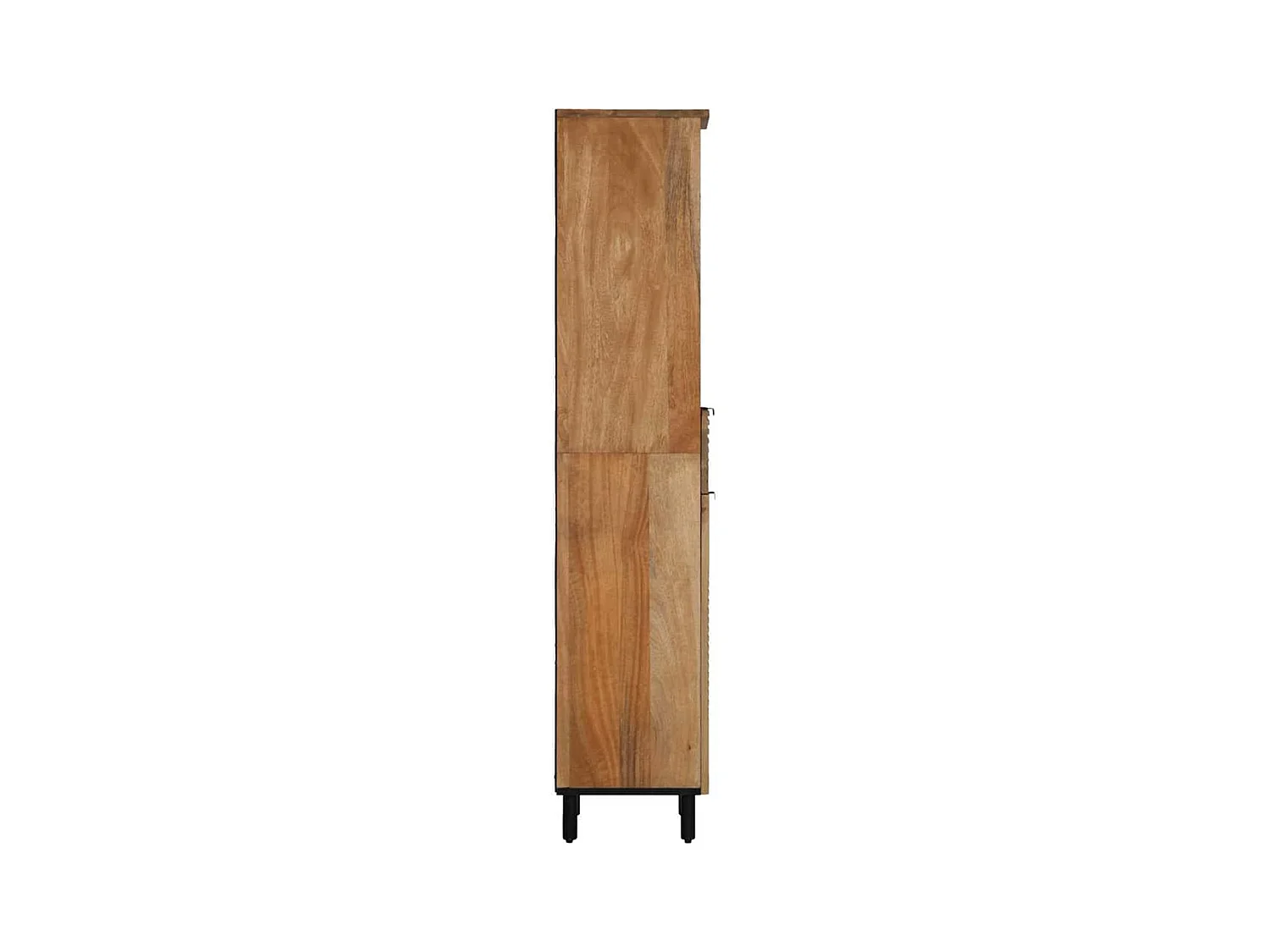 Armoire salle de bain marron 38x33x160 cm bois massif manguier