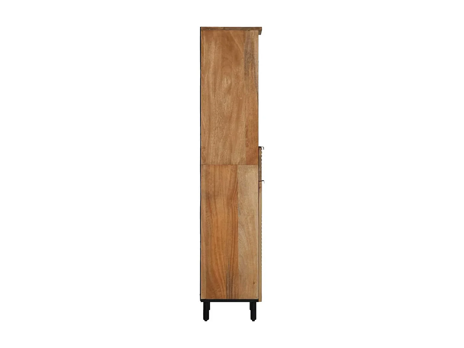 Armoire salle de bain marron 38x33x160 cm bois massif manguier