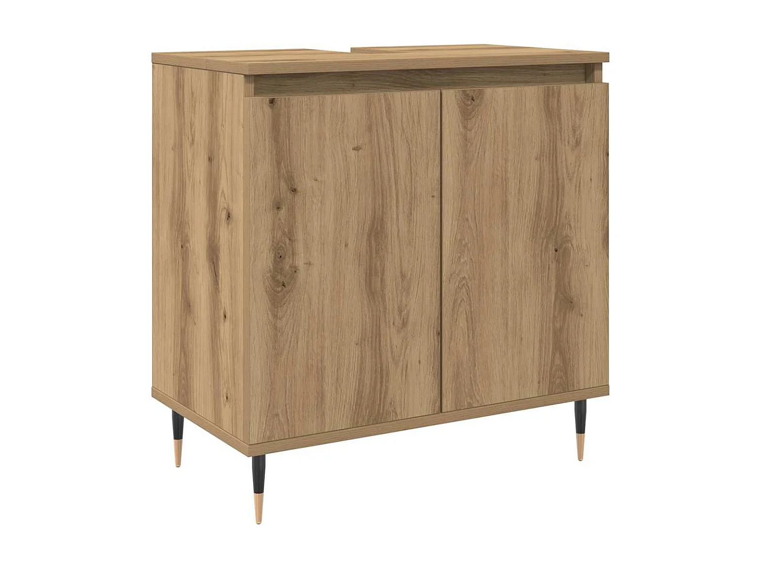 Armoire de salle de bain chêne artisanal 58x33x60 cm