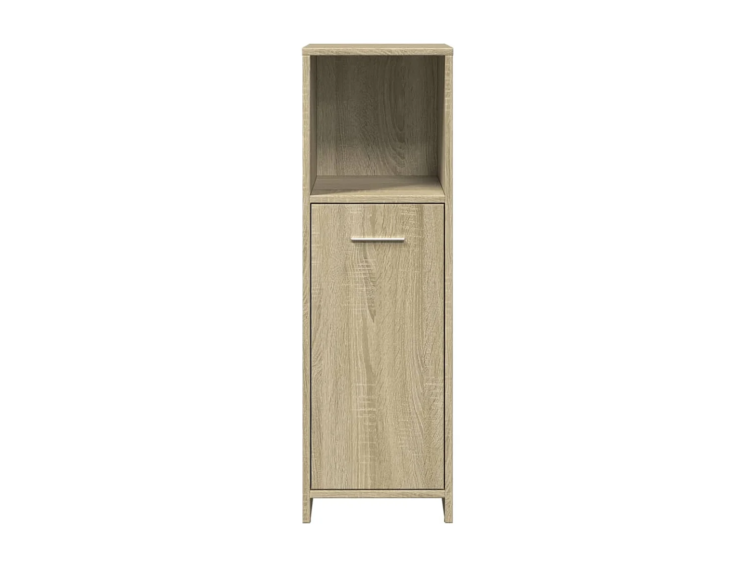 Mueble de baño roble Sonoma 30x30x95 cm Aglomerado