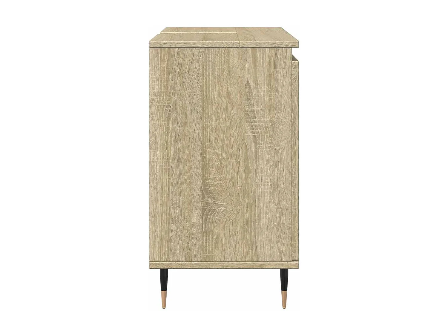 Sonoma eiken badkamerkast 58x33x60 cm bewerkt hout