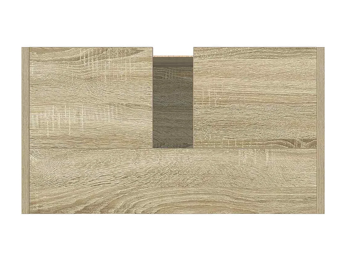 Sonoma eiken badkamerkast 58x33x60 cm bewerkt hout