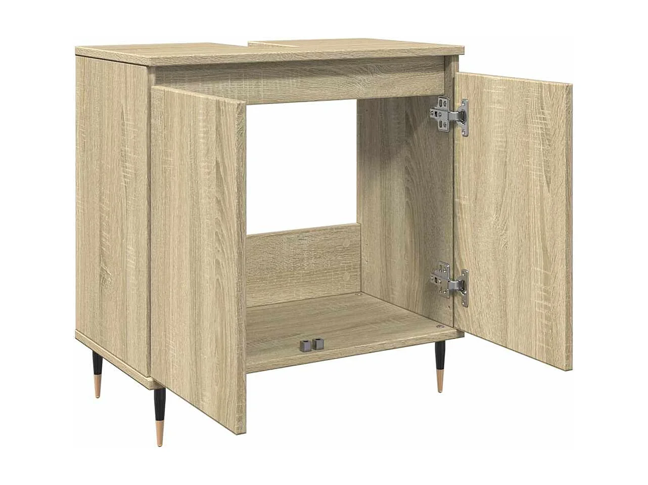 Mobile bagno in rovere Sonoma 58x33x60 cm in legno ingegnerizzato