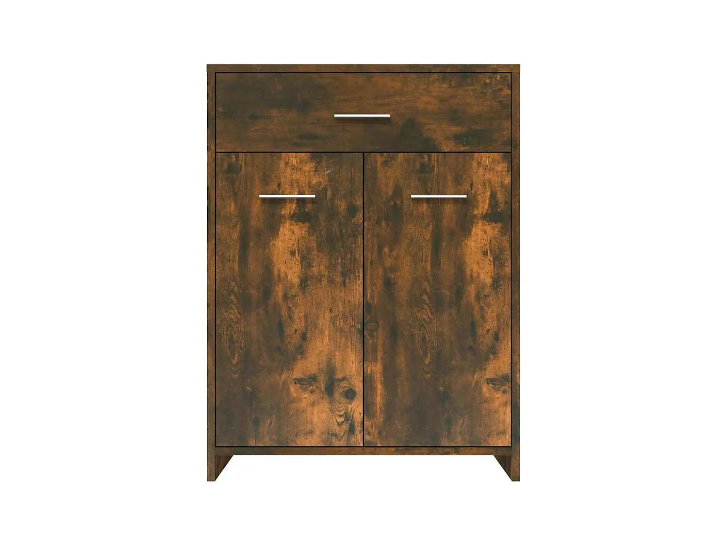 Gerookt eiken badkamermeubel 60x33x80 cm bewerkt hout