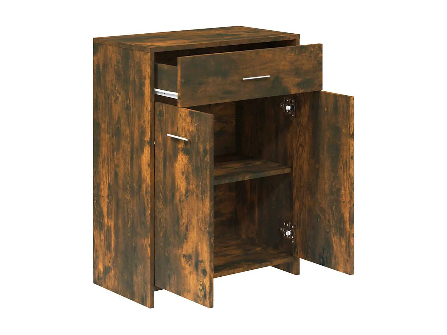 Mobile bagno in rovere affumicato 60x33x80 cm in legno ingegnerizzato